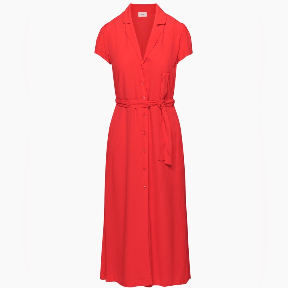 Aritzia | Wilfred | The Shirt Dress | Maraschino | Large